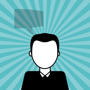 İletişim tasarımı. balonu simgesinin. Düz illüstrasyon, düzenlenebilir vektör