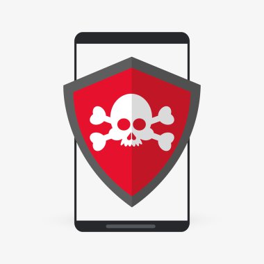 Güvenlik sistemi tasarımı. Teknoloji simgesi. İzole illüstrasyon