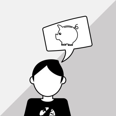 Kişi tasarım. adam simgesi. Düz illüstrasyon, düzenlenebilir vektör