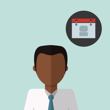 Kişi tasarım. adam simgesi. Düz illüstrasyon, düzenlenebilir vektör