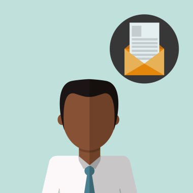 Kişi tasarım. adam simgesi. Düz illüstrasyon, düzenlenebilir vektör