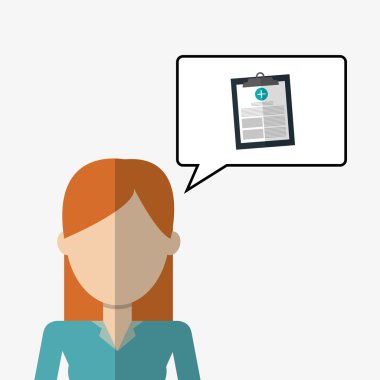 Tıbbi bakım tasarım. Sağlık simgesi. Renkli resimde