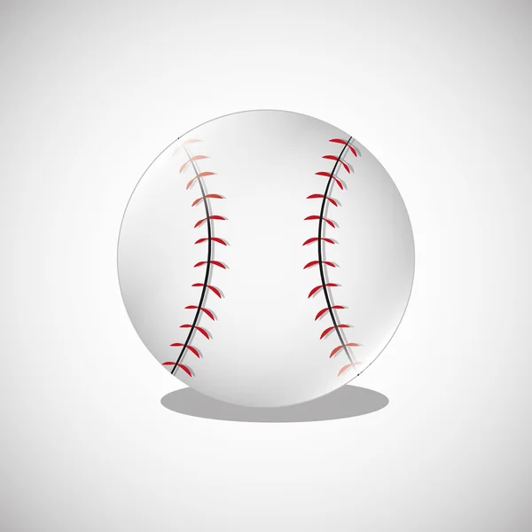 Baseball projekt. ikona sportowa. Na białym tle obraz — Wektor stockowy