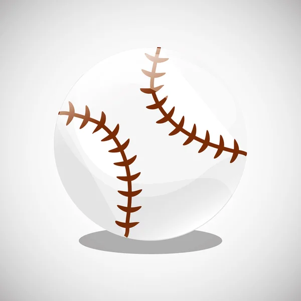 Il design del baseball. icona dello sport. Immagine isolata — Vettoriale Stock