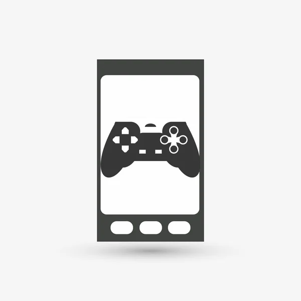 Game-design. Het pictogram van de technologie. Geïsoleerde illustratie — Stockvector