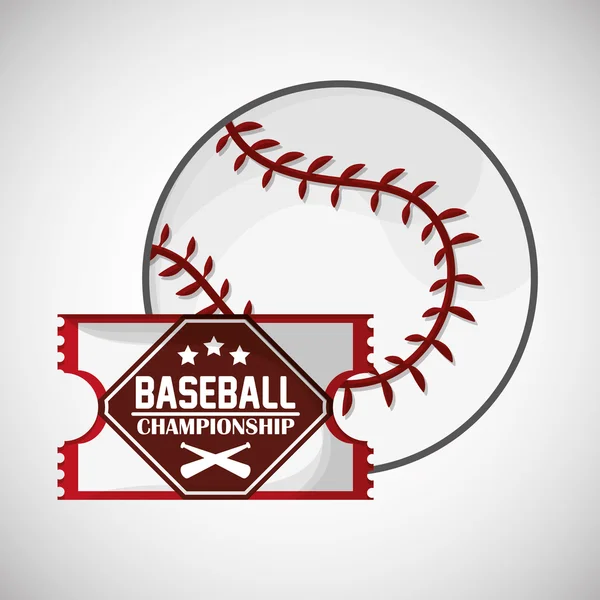 Honkbal ontwerp. het pictogram van de sport. Geïsoleerde afbeelding — Stockvector