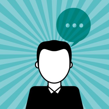 İletişim tasarımı. balonu simgesinin. Düz illüstrasyon, düzenlenebilir vektör