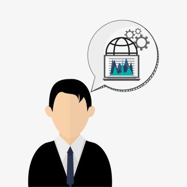 İş tasarımı. Mali madde simgesi. Düz illüstrasyon