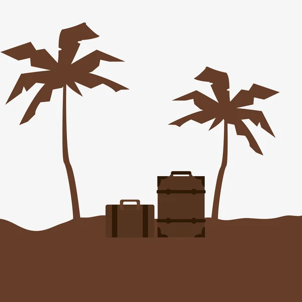 Travel design. trip icon. Isolated illustration, editable vector — Stock Vector