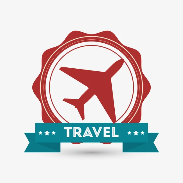 Diseño de viajes. icono de viaje. Ilustración aislada, vector editable — Vector de stock