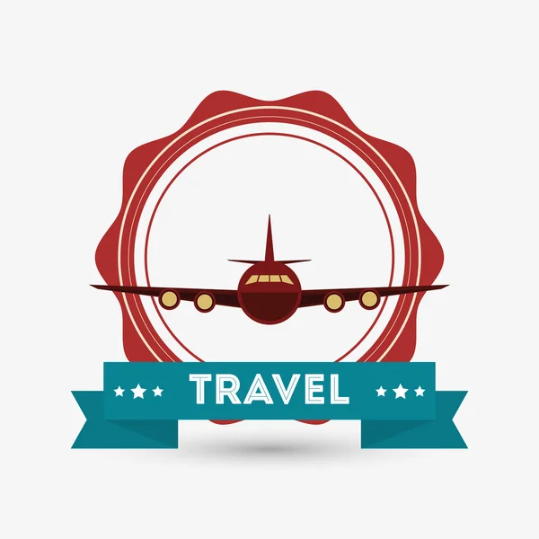 Diseño de viajes. icono de viaje. Ilustración aislada, vector editable — Archivo Imágenes Vectoriales