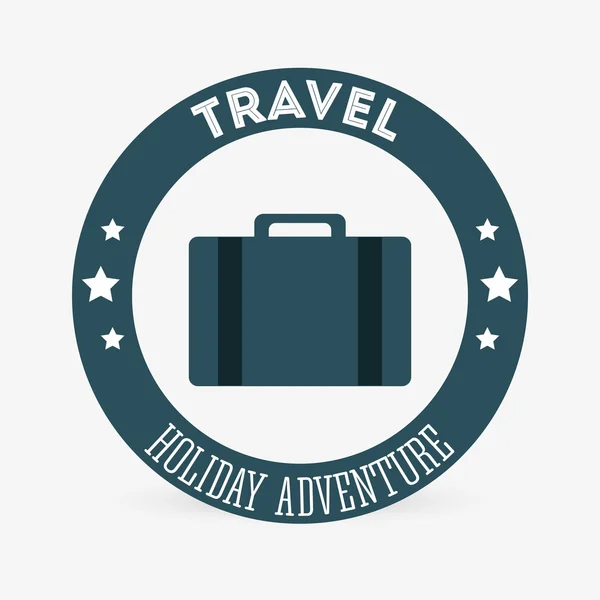 Disegno di viaggio. icona del viaggio. Illustrazione isolata, vettore modificabile — Vettoriale Stock