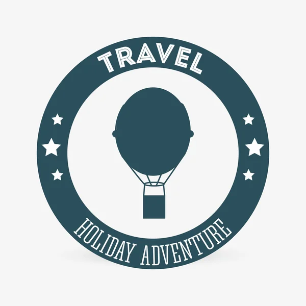 Design de viagens. ícone de viagem. Ilustração isolada, vetor editável — Vetor de Stock