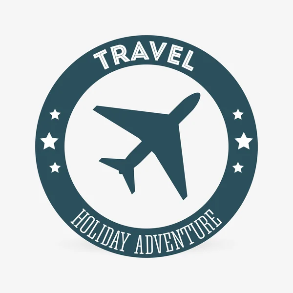 Travel design. resa-ikonen. Isolerade illustration, redigerbara vektor — Stock vektor
