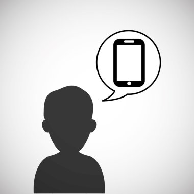 İletişim tasarımı. Internet kavramı. İzole illüstrasyon