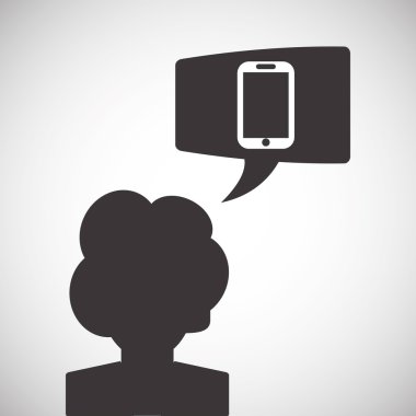 İletişim tasarımı. Internet kavramı. İzole illüstrasyon