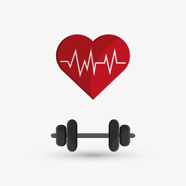 Sağlıklı yaşam tarzı tasarım. Welness simgesi. Renkli resimde