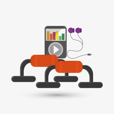 Sağlıklı yaşam tarzı tasarım. Welness simgesi. Renkli resimde