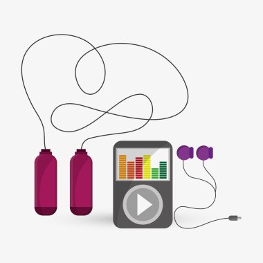 Sağlıklı yaşam tarzı tasarım. Welness simgesi. Renkli resimde