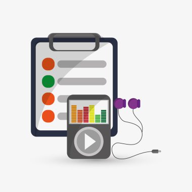 Sağlıklı yaşam tarzı tasarım. Welness simgesi. Renkli resimde