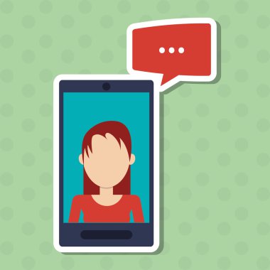 İnsanlar iletişim tasarımı, vektör çizim