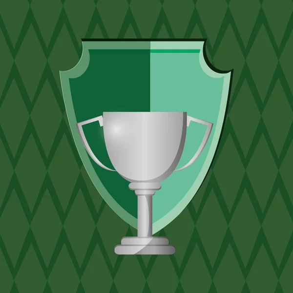 Diseño de campeón. icono ganador. Colorida ilustración — Archivo Imágenes Vectoriales