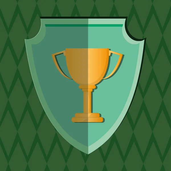 Diseño de campeón. icono ganador. Colorida ilustración — Vector de stock