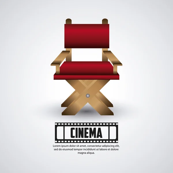 Cinema design. Concept van de film. Vlakke afbeelding — Stockvector