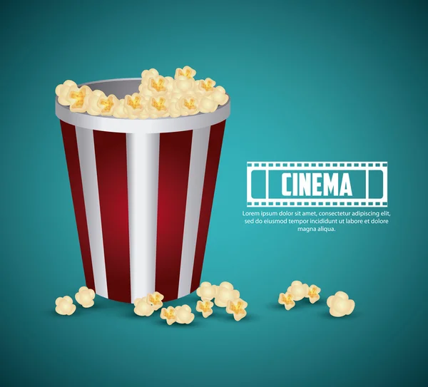 Cinema design. Concept van de film. Vlakke afbeelding — Stockvector