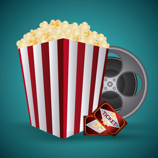 Cinema design. Movie  icon. Colorful illustration