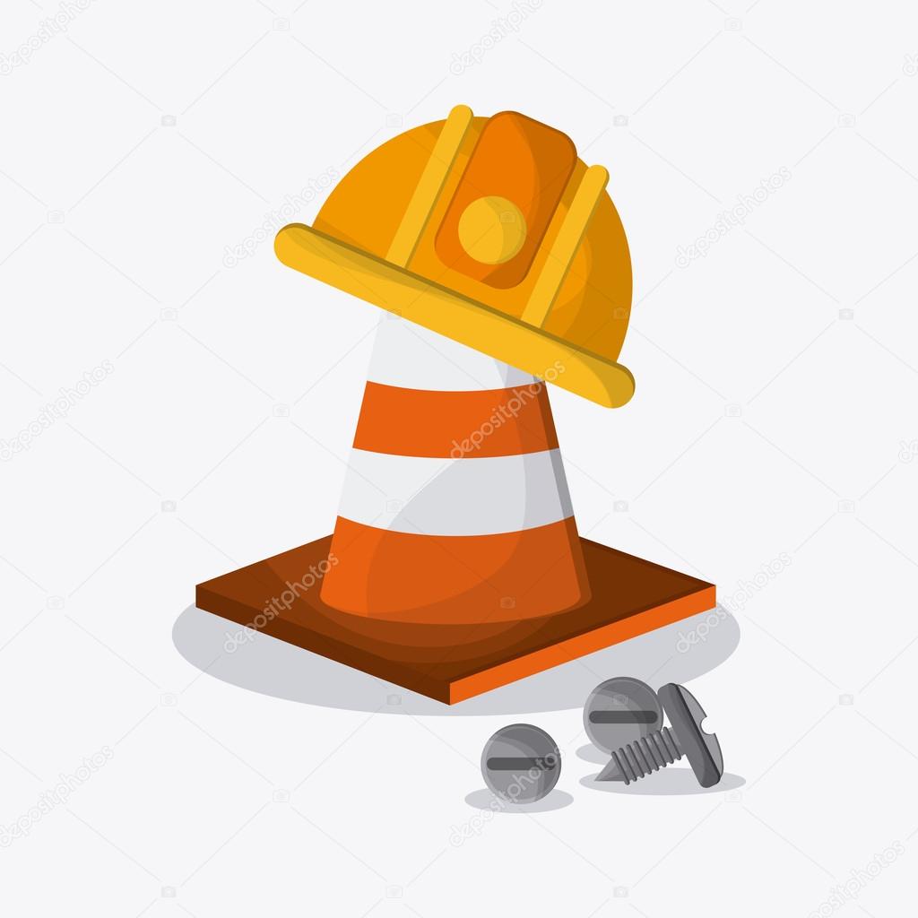 Under construction design. tool icon. Colorful illustration Stock