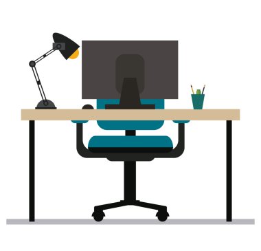 Zaman tasarım çalışması. Office simge. Renkli resimde