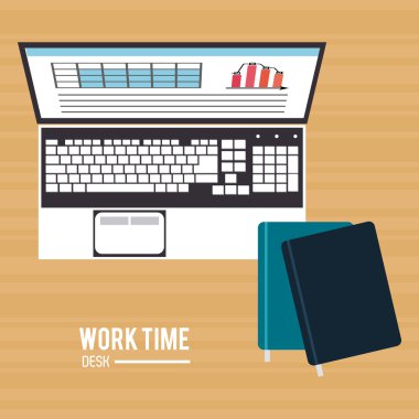 Zaman tasarım çalışması. Office simge. Renkli resimde