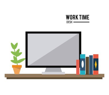 Zaman tasarım çalışması. Office simge. Renkli resimde
