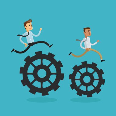 İşadamı tasarım. Başarı simgesi. Renkli tasarım