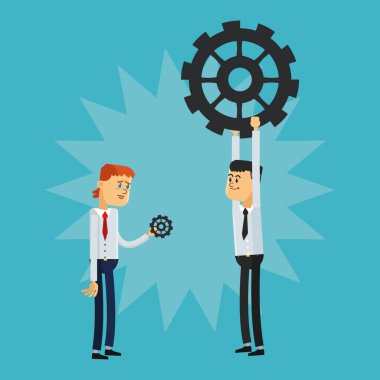 İşadamı tasarım. Başarı simgesi. Renkli tasarım