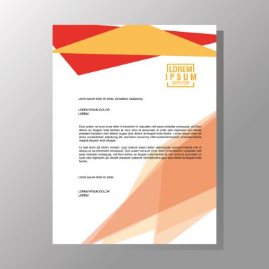 El ilanı başlık tasarım. Kağıt simgesi. Renkli tasarım