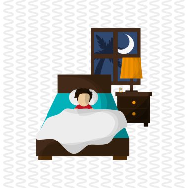 Dinlenme, düzenlenebilir vecctor illüstrasyon tasarımı