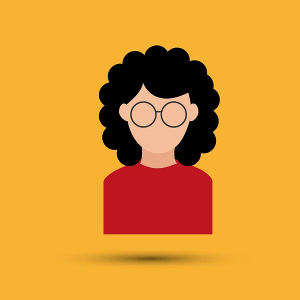 Mujer icono de diseño — Vector de stock