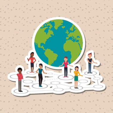 Sosyal medya grafik tasarım, vektör çizim