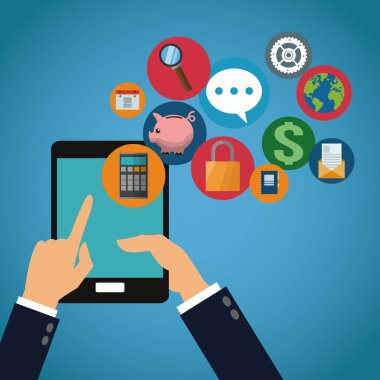 Tasarım mobil araçlar simgesi ayarla