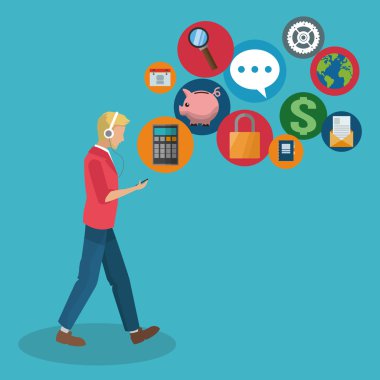 Tasarım mobil araçlar simgesi ayarla