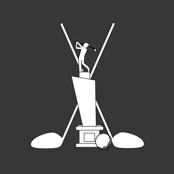 Design de ícone de golfe, ilustração vetorial —  Vetores de Stock