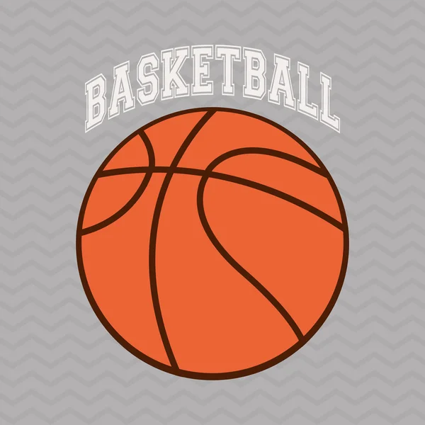 Diseño del icono del baloncesto, ilustración vectorial — Vector de stock