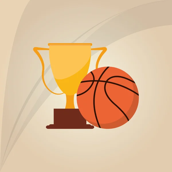 Diseño del icono del baloncesto, ilustración vectorial — Vector de stock