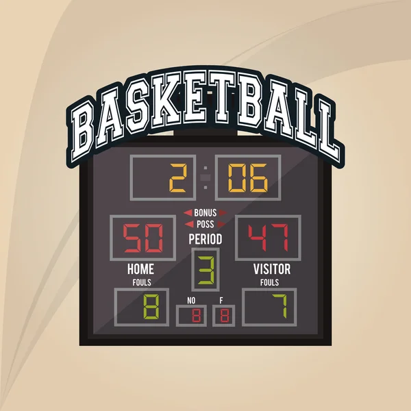 Diseño del icono del baloncesto, ilustración vectorial — Archivo Imágenes Vectoriales