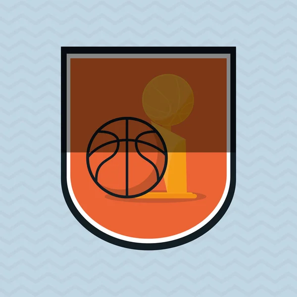 Conception icône de basket-ball — Image vectorielle