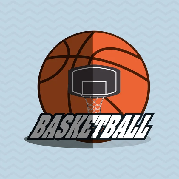 Basketbal pictogram ontwerp — Stockvector