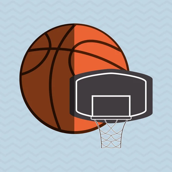 Basketbol simgesi tasarım — Stok Vektör