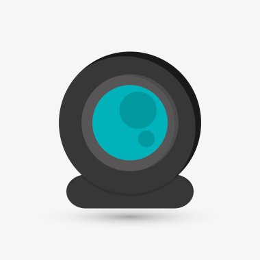 İletişim tasarımı. Ortam simgesi. Düz illüstrasyon